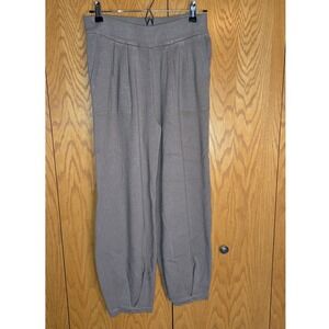 Sage + Stone Taupe Knit Pleated Jogger Pants Tulip Hem 4T01889 Womens Medium